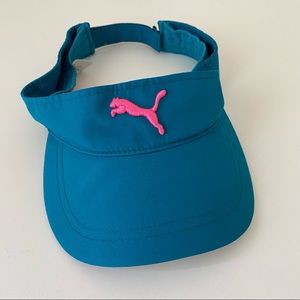 Puma Visor Hat Pink Logo